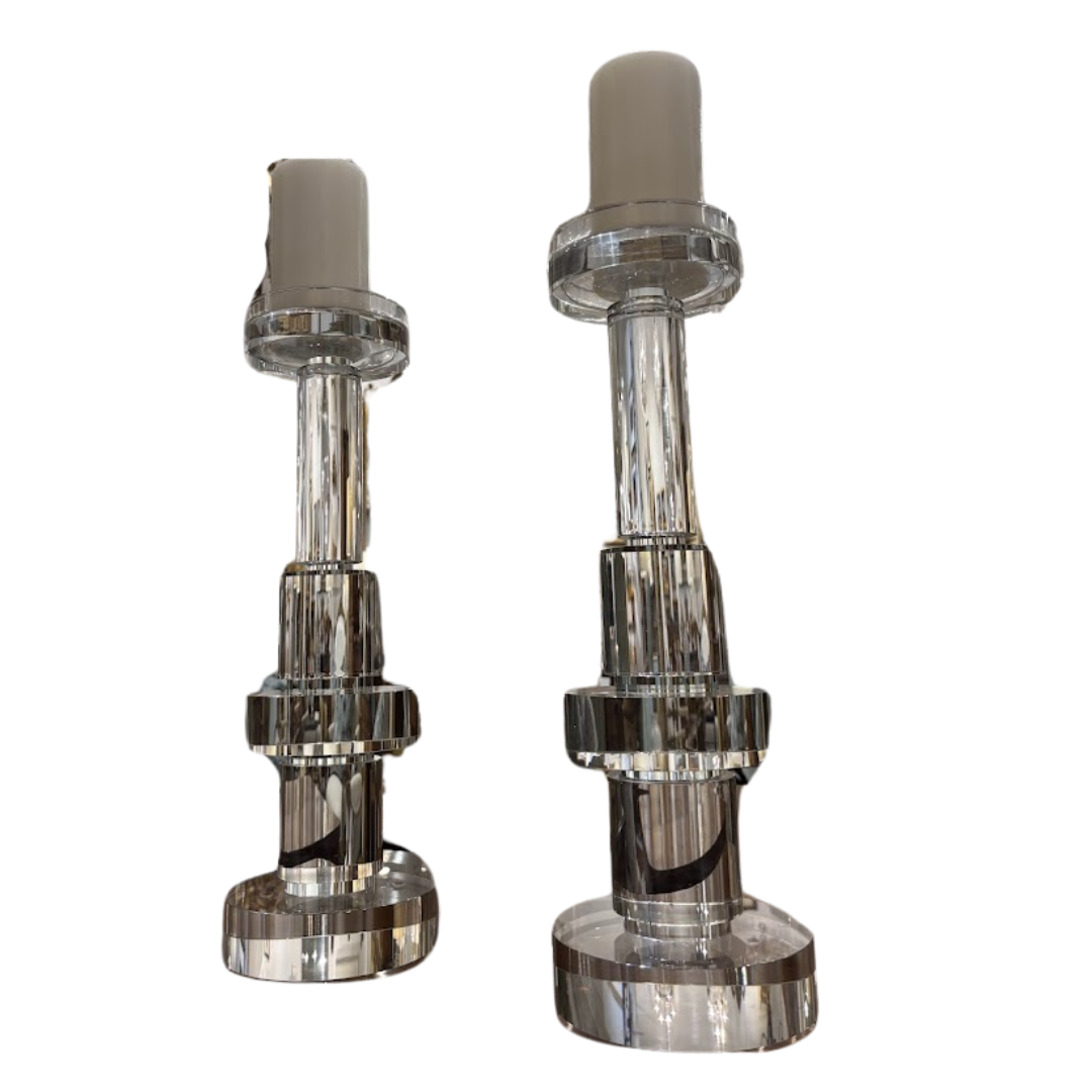 Large Pillar Candle Holders