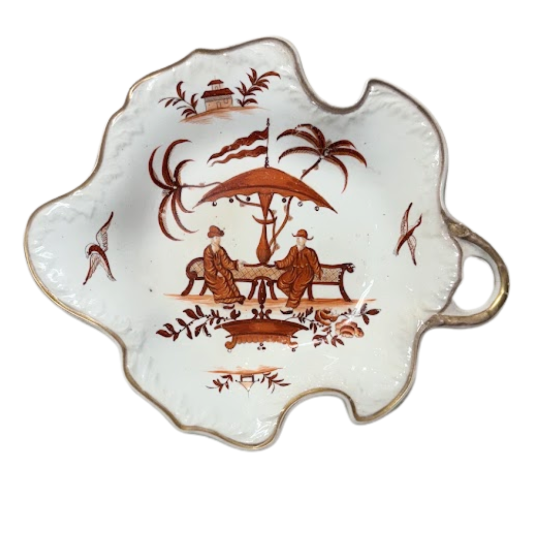 10"W Shaped Samuel Alcock Hand Painted Plate Circa 1835