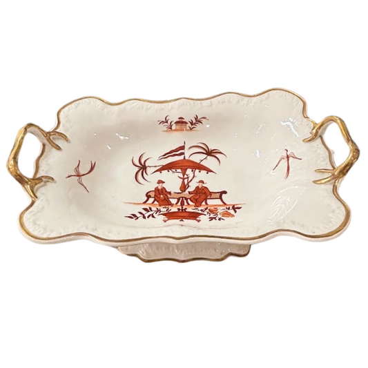 13.75" Samuel Alcock Hand Painted Comport Circa 1835