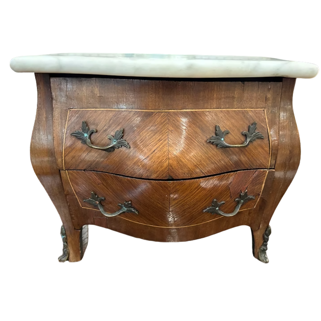 Miniature French Marble Top Commode