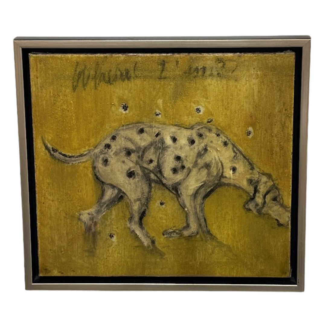 Original Painting of a Spotted Dog - "Where I Am?"