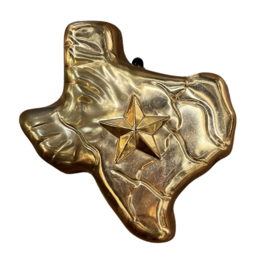 Vintage Copper Mold in the Shape of Texas