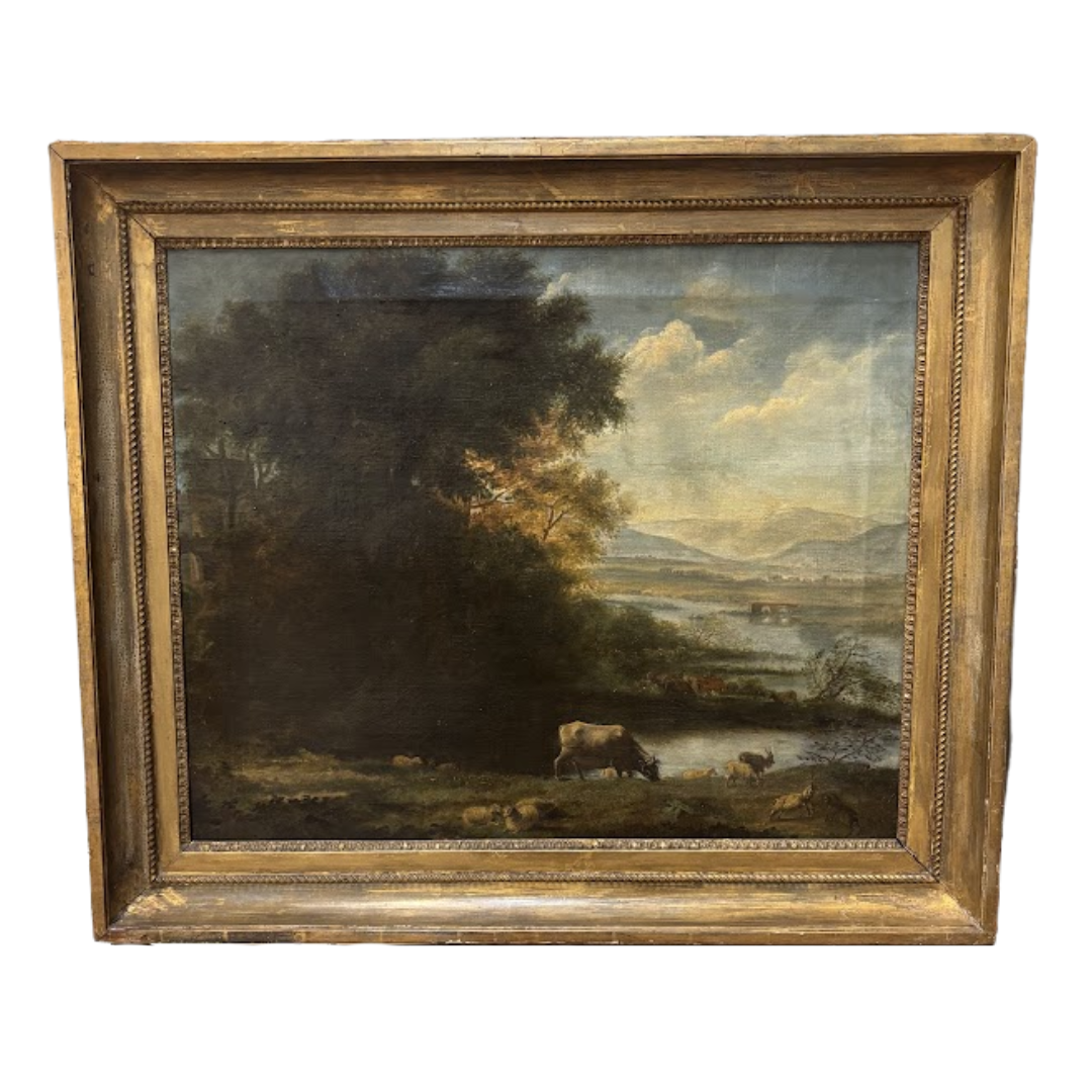 18th Century French Painting in Period Frame
