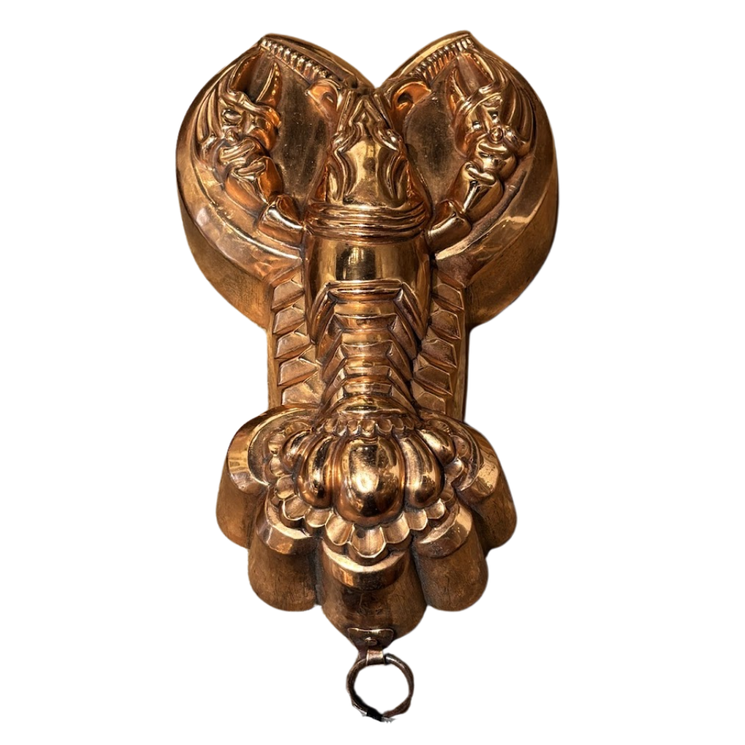Vintage French Copper Lobster Mold with Markings