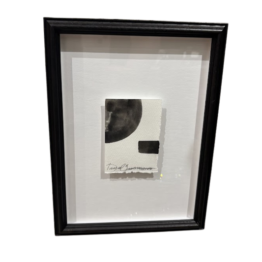 Black and White Modern Watercolor by Daniel Zimmerman Studio