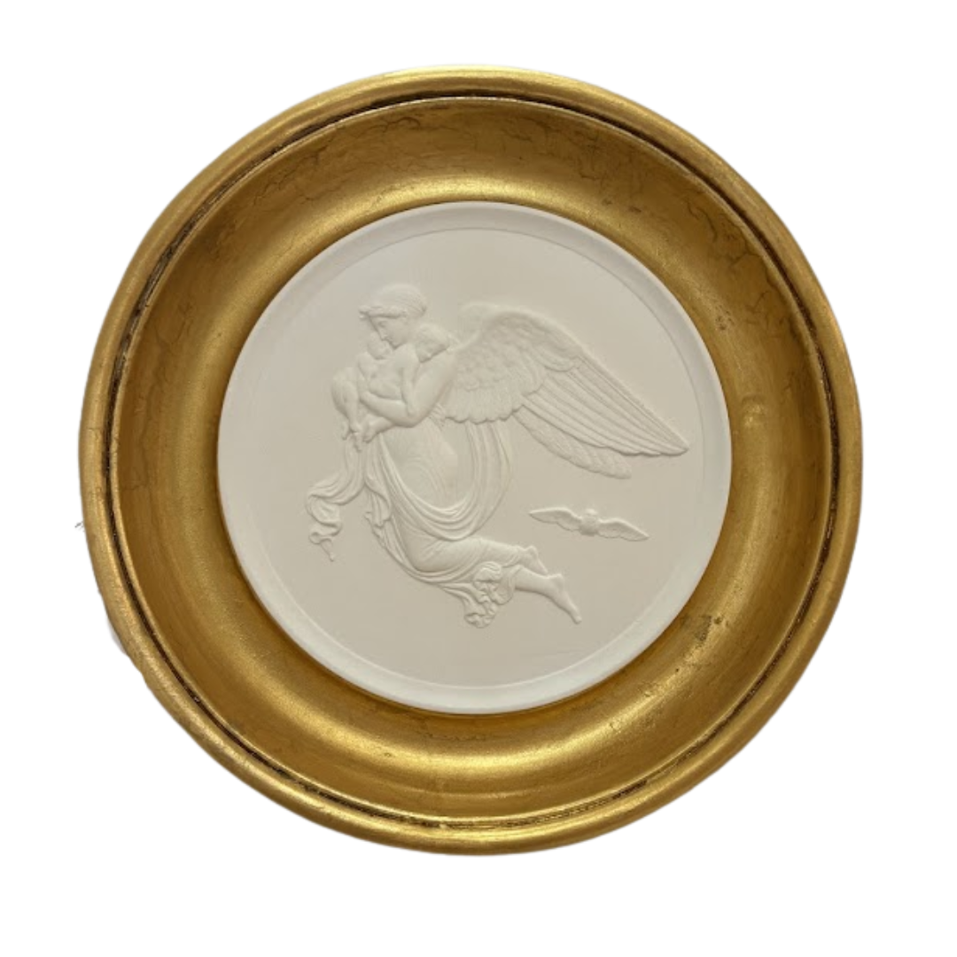 9" Handmade Intaglio in Frame Cast from Antique Frame Found on Portobello Road, London