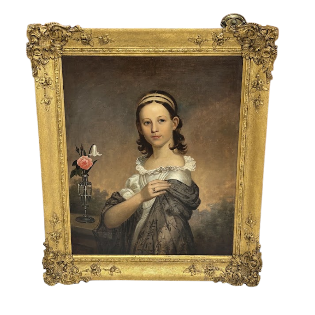 English School Oil On Canvas Portrait, Early 19th Century