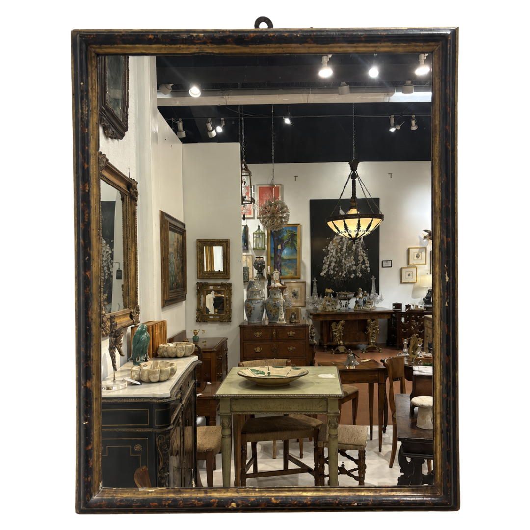 Italian Hand Painted Frame Circa 1680 with New Mirror