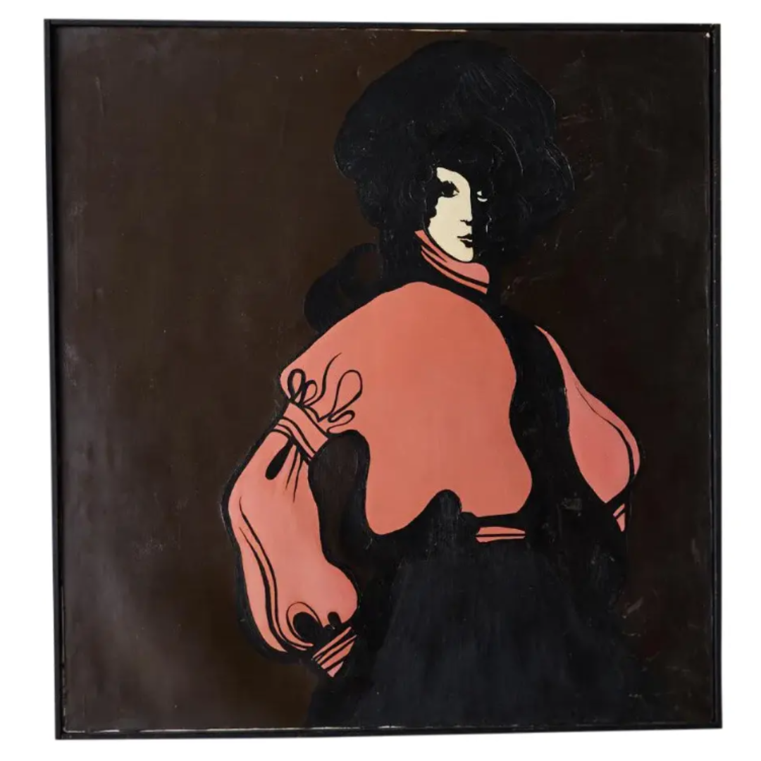 60s Mod Stylized Portrait of a Woman