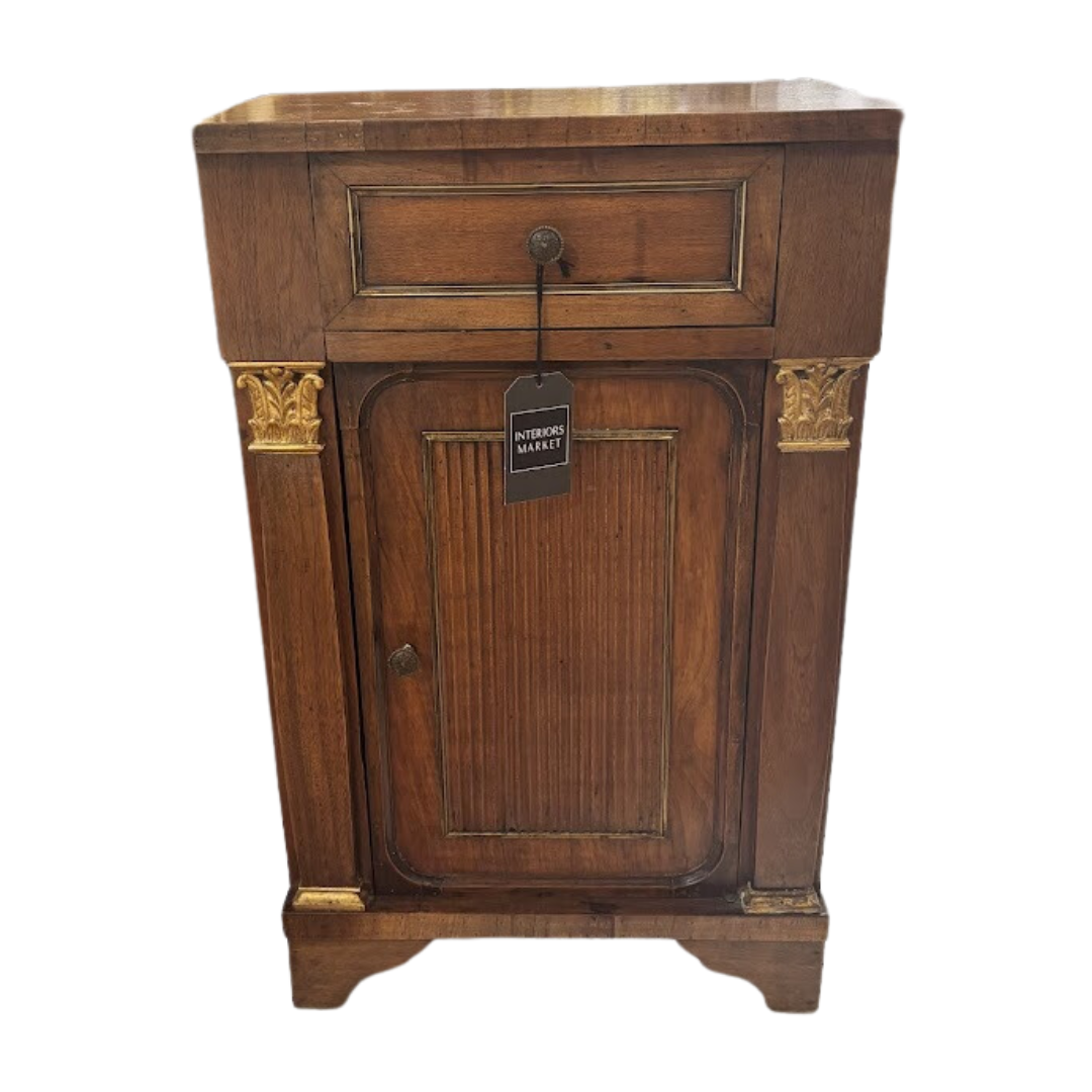 Vintage Italian Walnut Cabinet Circa 1960s