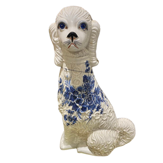 Blue & White Poodle