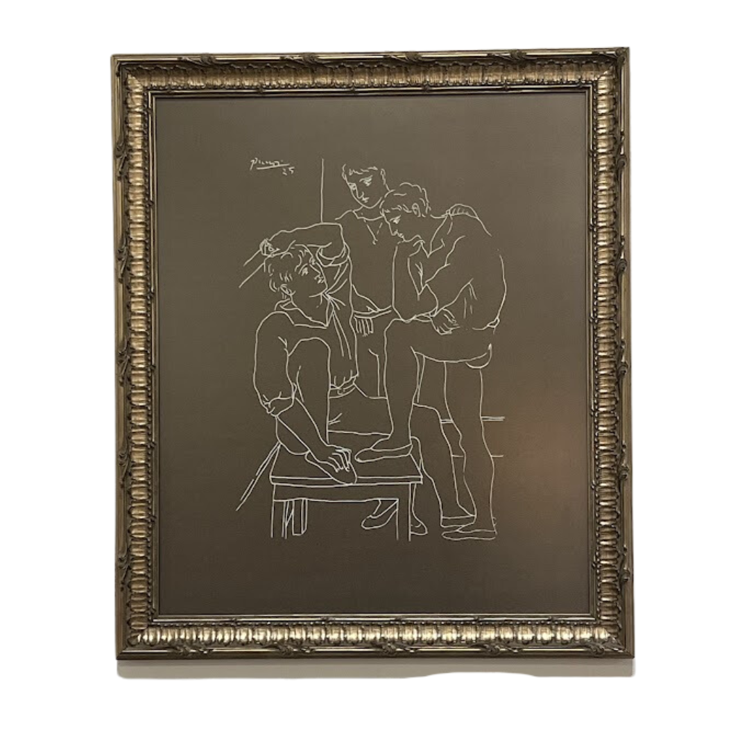 Picture framed Picasso lithograph hot vintage