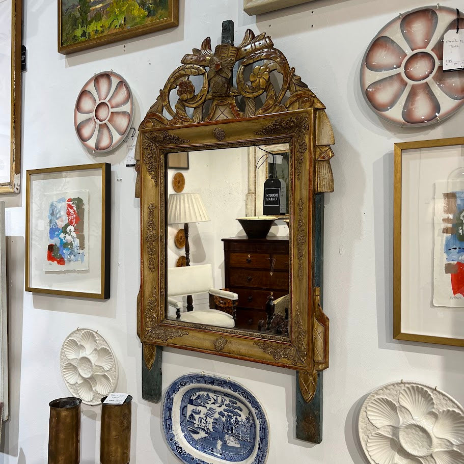 Antique wall decor and vintage sculptural panels at Interiors Market Atlanta