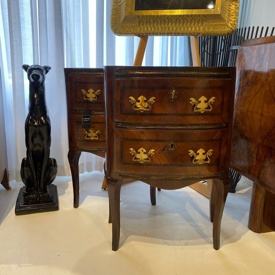 Antique and vintage side tables and nightstands at Interiors Market Atlanta