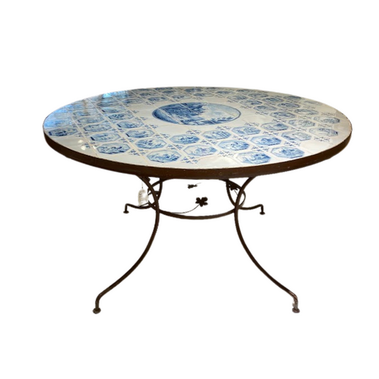 Antique Delft Tile Table