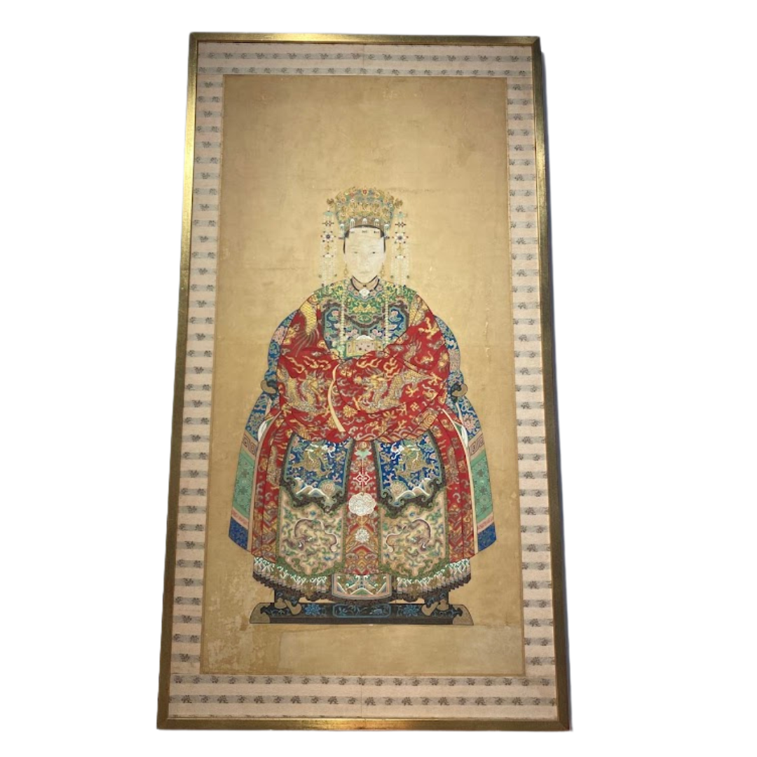 19th Century Ming Dynasty Chinese Empress Ancestorial Painting