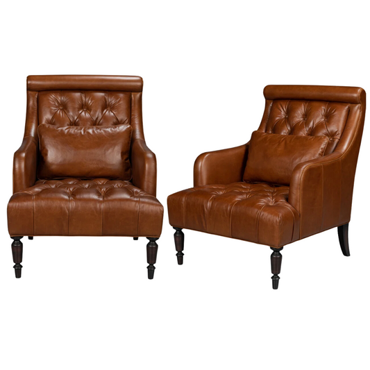 Pair Benton Upholstered Club Chairs