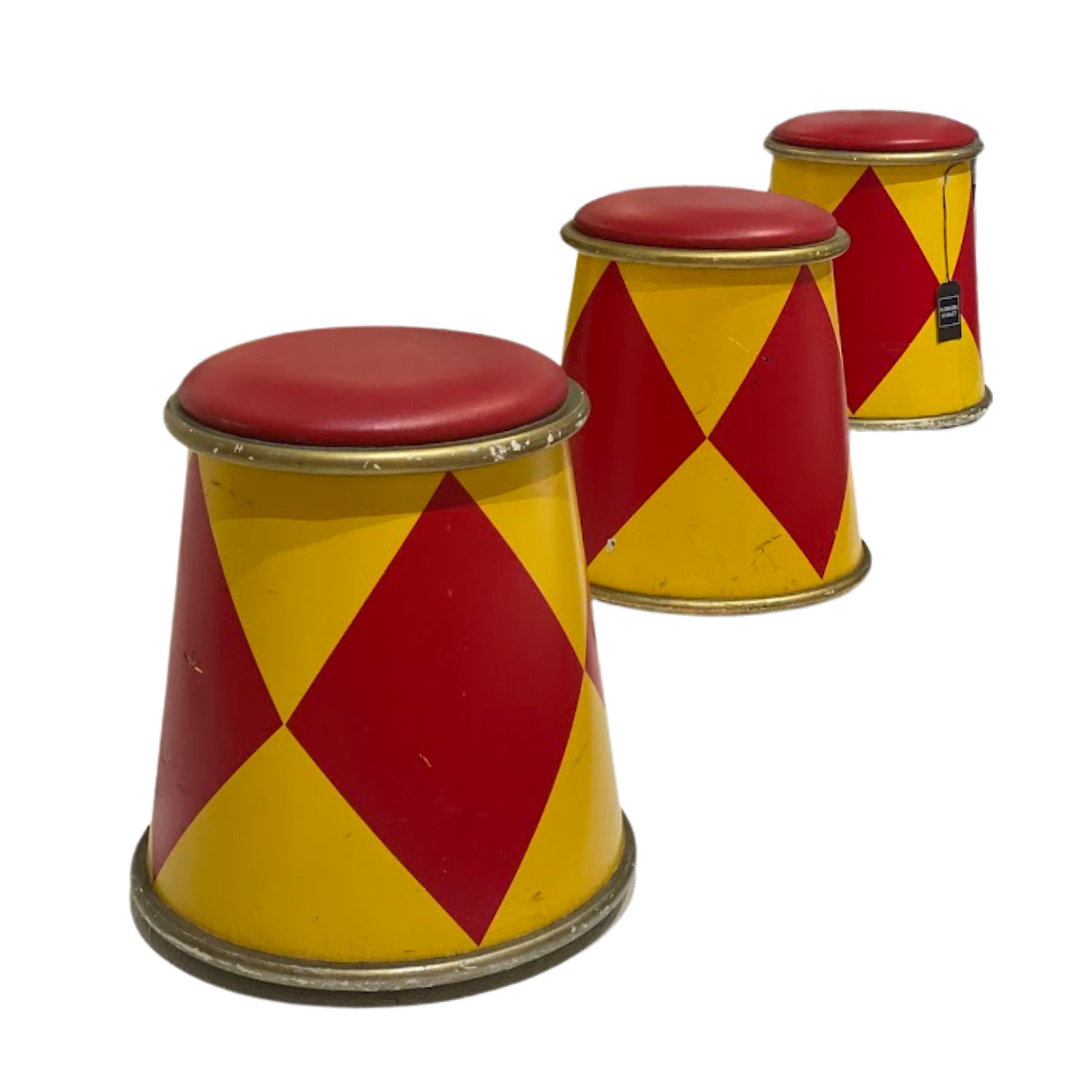 Set of 3 "Big Top" Stools