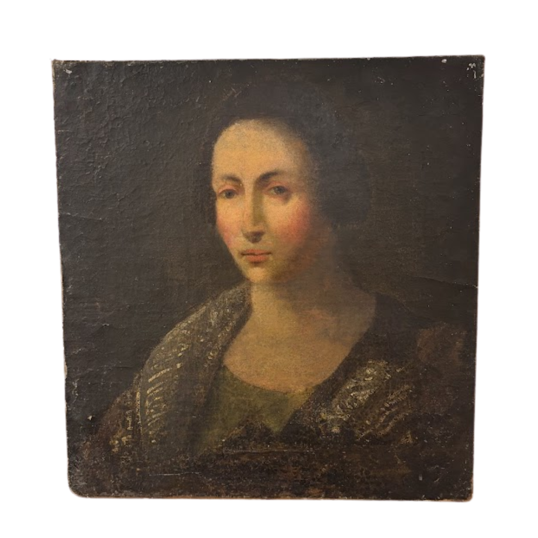 Oil Portrait of Lady Found in England