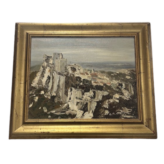 Les Baux-de-Provence Signed Oil on Board Circa 1983