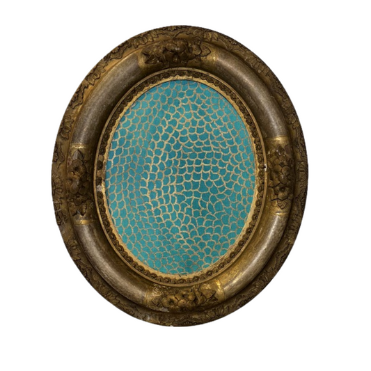 Original Oil on Canvas in Antique Water Gilt Frame - Green (FR845)