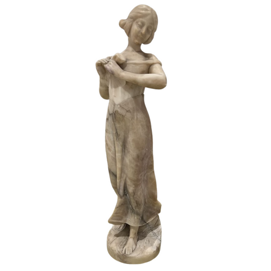Italian Marble Statuette of Woman Circa 1880
