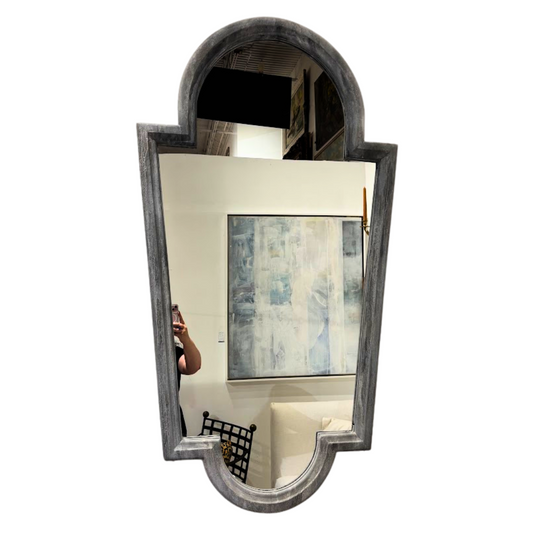 Modern Blue-Gray Mirror