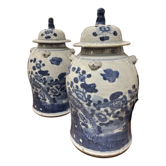 Pair of Chinese Porcelain Ginger Jars