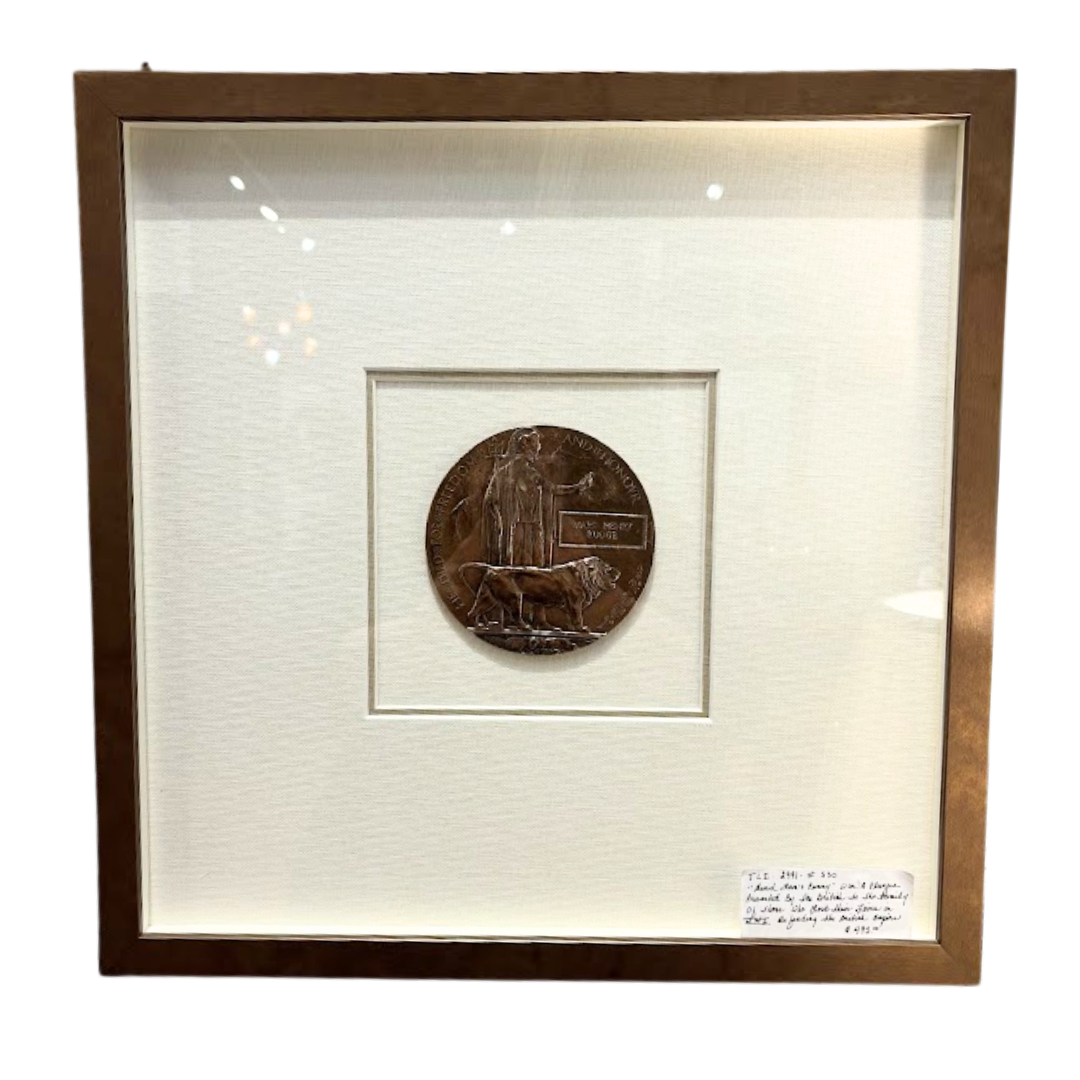 Framed "Dead Man's Penny" on Linen (TLI530)