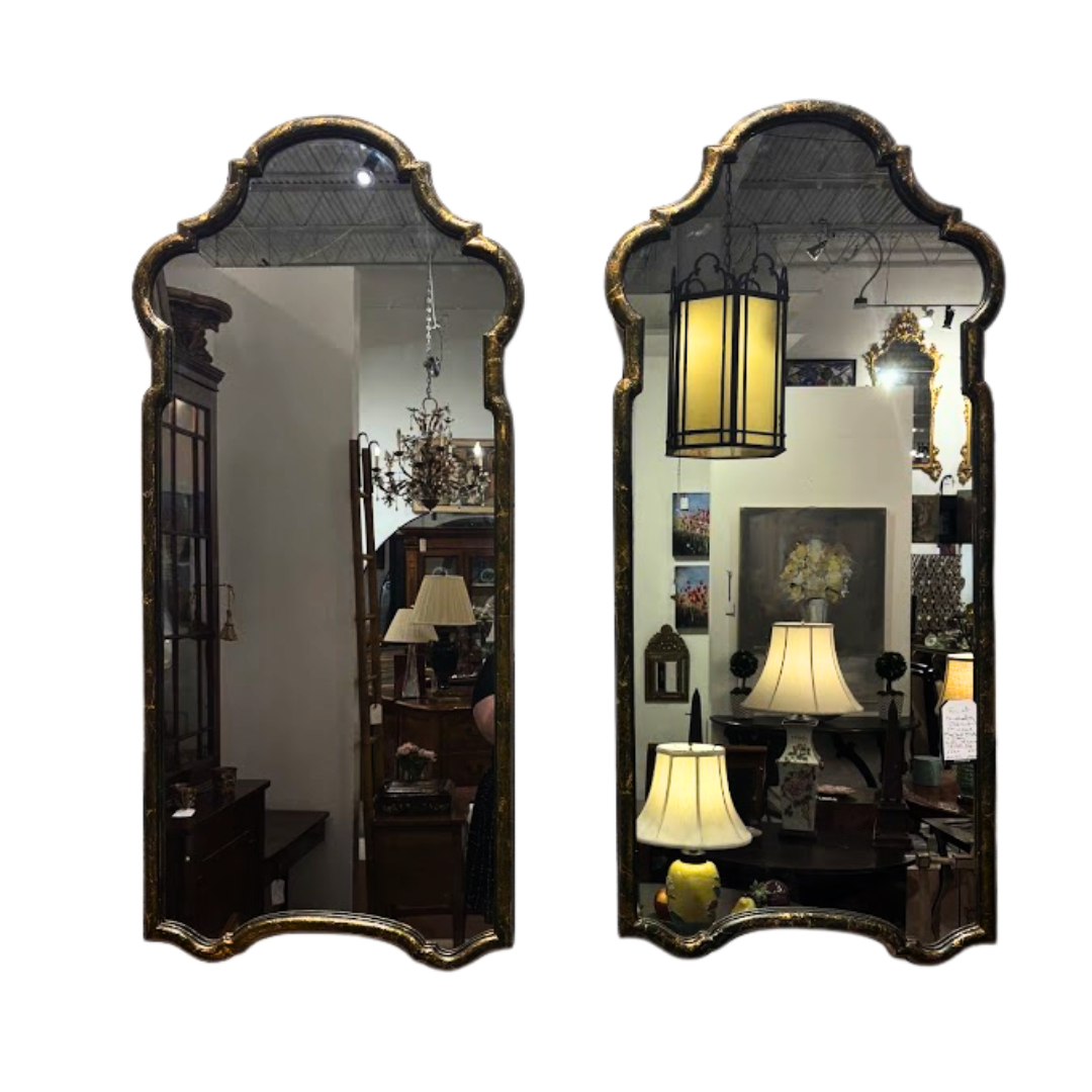 pair of mirrors on white background