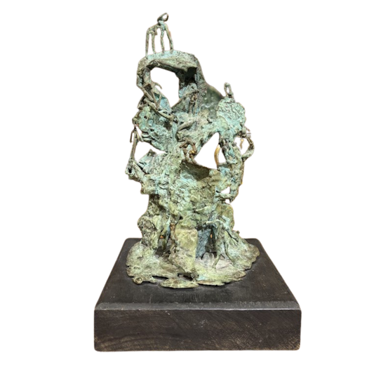 Mexican Artist Efram Vivay Velaso Rare Lost Art Casting in Bronze Circa 1969