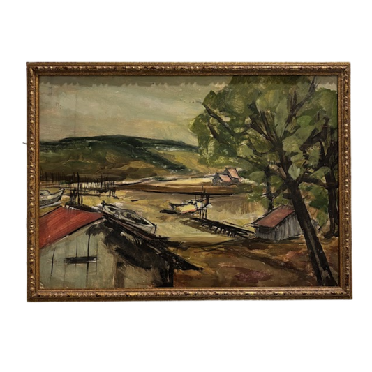 "Au Bord de la Mer" Painting of the Côte d'Azur (#241107)