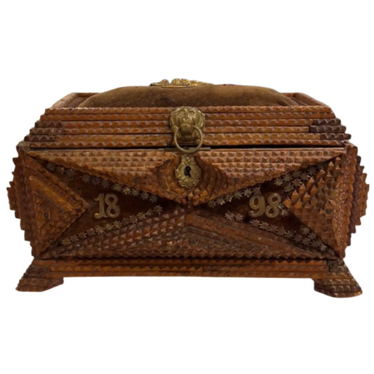 Tramp Art Box "1898"