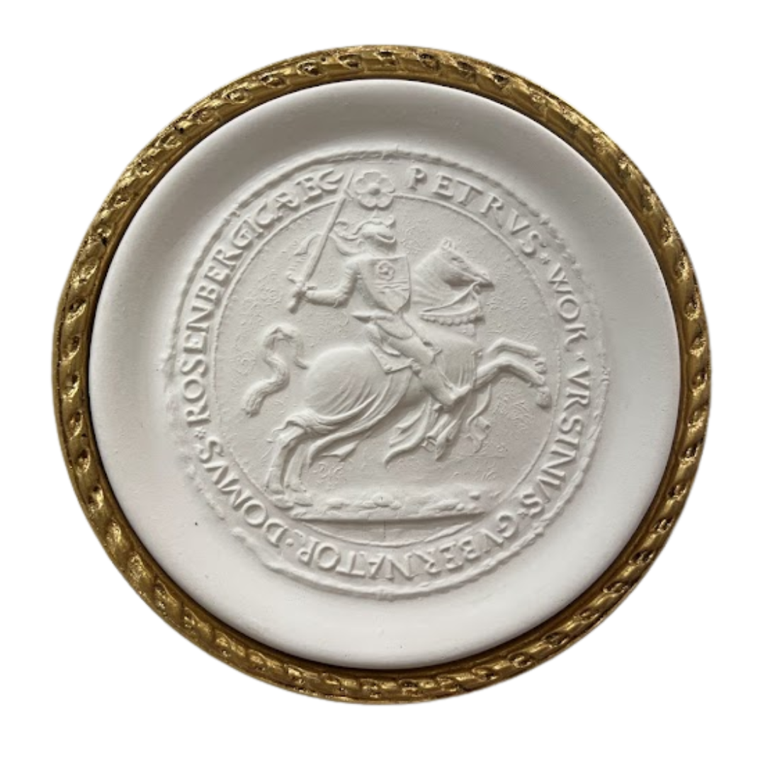5" Handmade Intaglio in Cast Gilt Frame