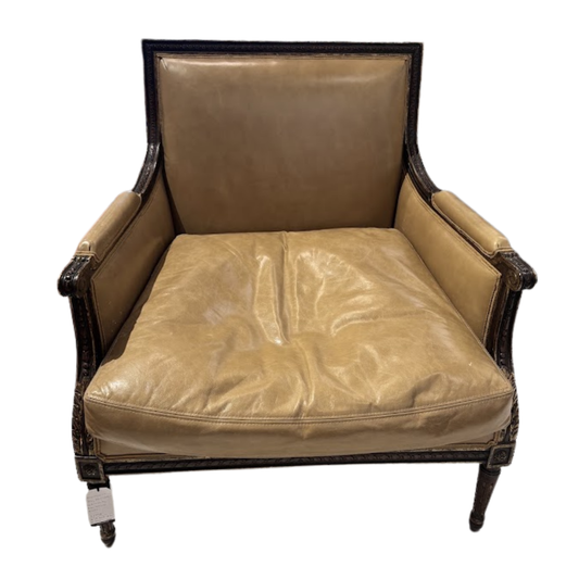 Armchair by Rose Tarlow in Jerry Pair Leather and Trim