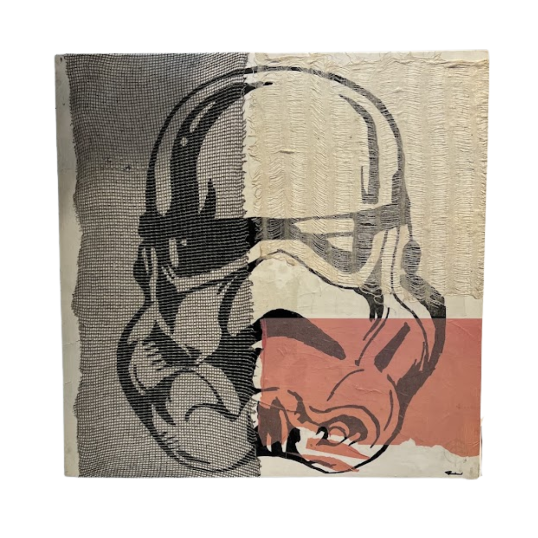Mixed Media "Stormtrooper" on Board by Washington, Georgia Artist Bailey Miller