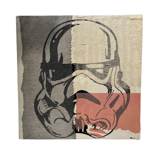 Mixed Media "Stormtrooper" on Board by Washington, Georgia Artist Bailey Miller