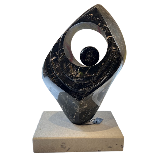 Italian Portoro Marble Sculpture by Barbara Rhcingrever