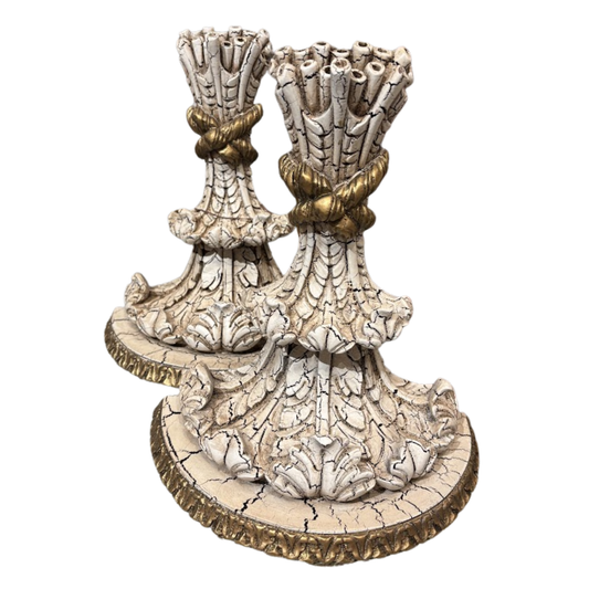 Pair of Maitland Smith Crackled Wall Brackets