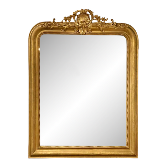 19th Century French Louis Philippe Giltwood Mirror