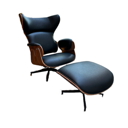 Mod Century Modern Lounger Chair & Ottoman