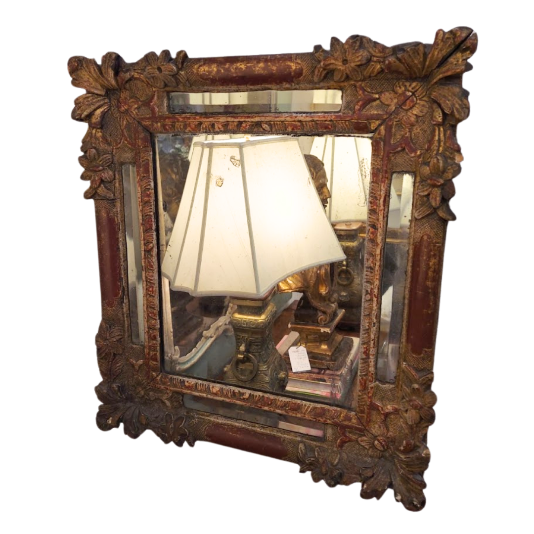 French Regence Mirror with Original Glass Circa 1740