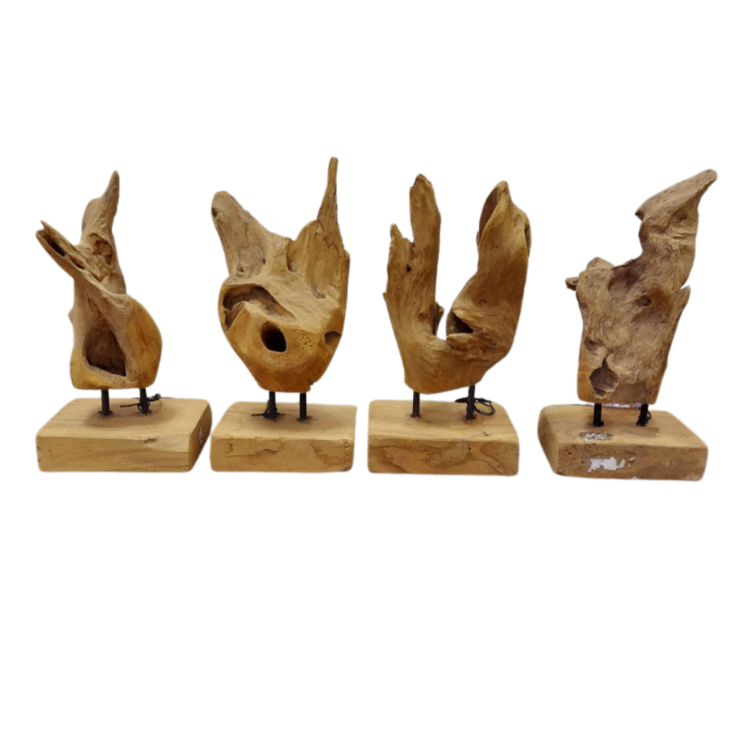 Driftwood Sculptures on Stands