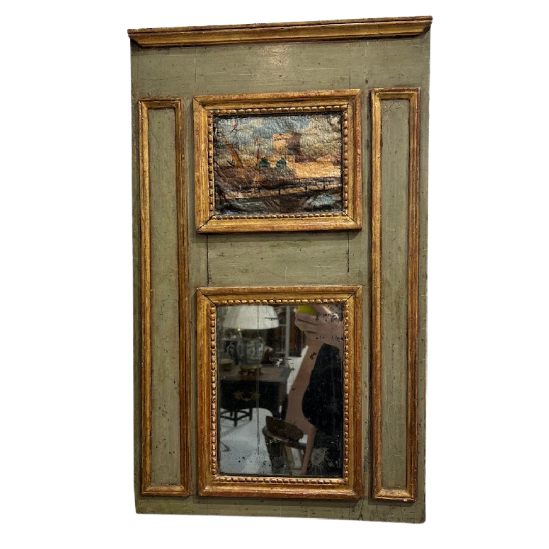 18th Century Salesman's Sample Trumeau Mirror