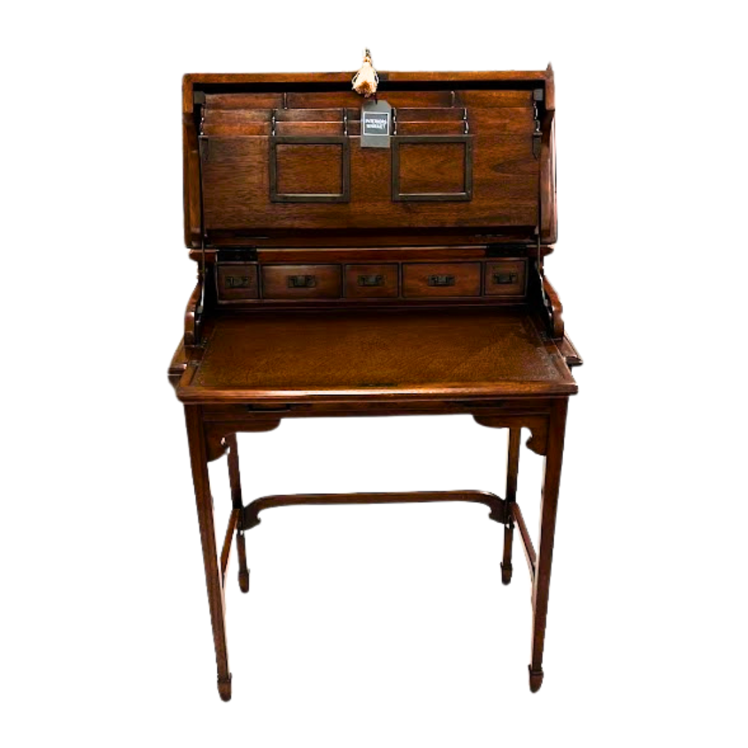 Theodore Alexander Officer & Gentlemen Campaign Desk in Burled Walnut