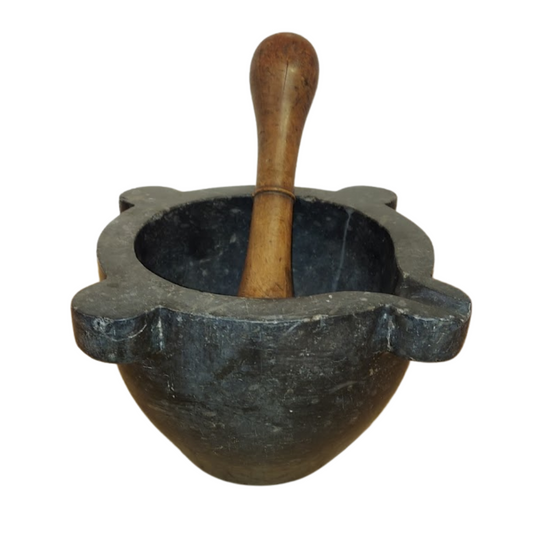 Black Marble Mortar & Pestle