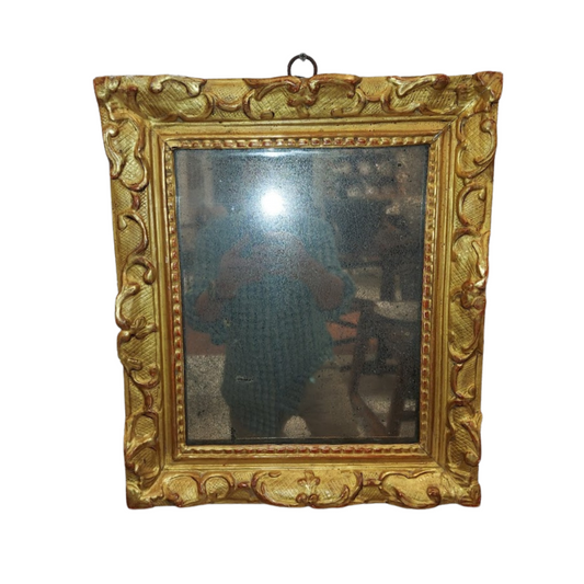 French 18th Century Water Gilded Frame Circa 1730 with New Mirror