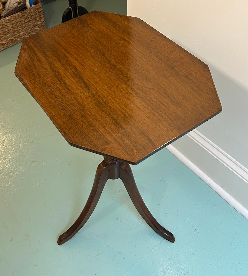 Conant 9 Ball Furniture Co Boston Mid Century Pedestal Drinks Table 