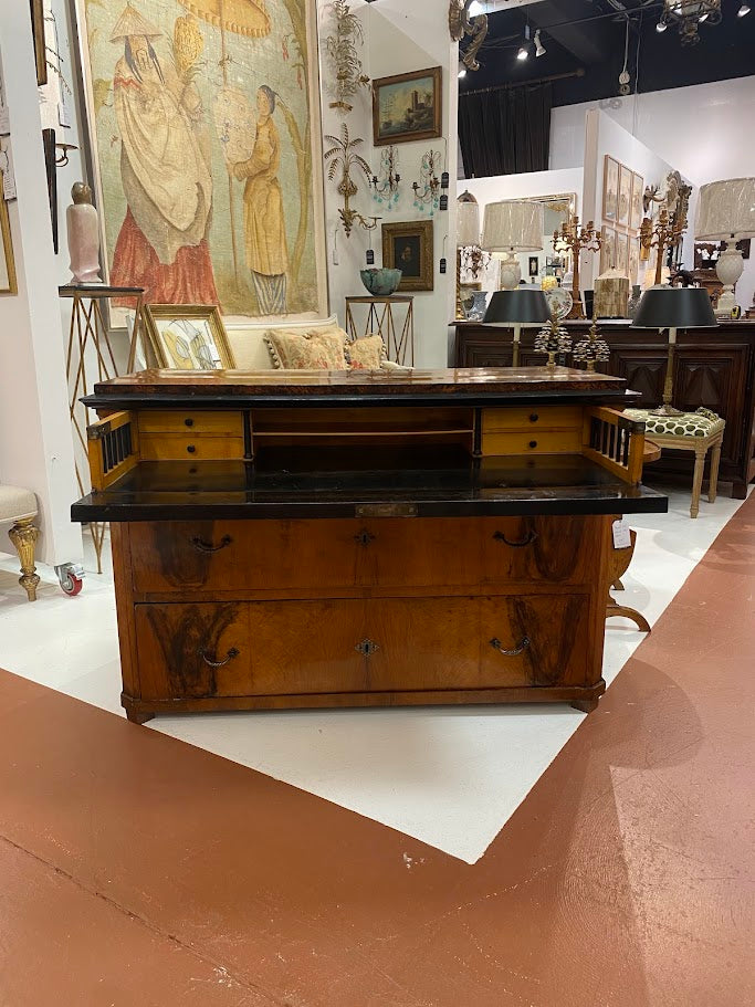 Biedermeier Secretary Chest in Walnut