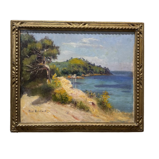 Impressionist Seascape Oil on Canvas Signed by Paul Ralloud (French 20th Century) Circa 1930